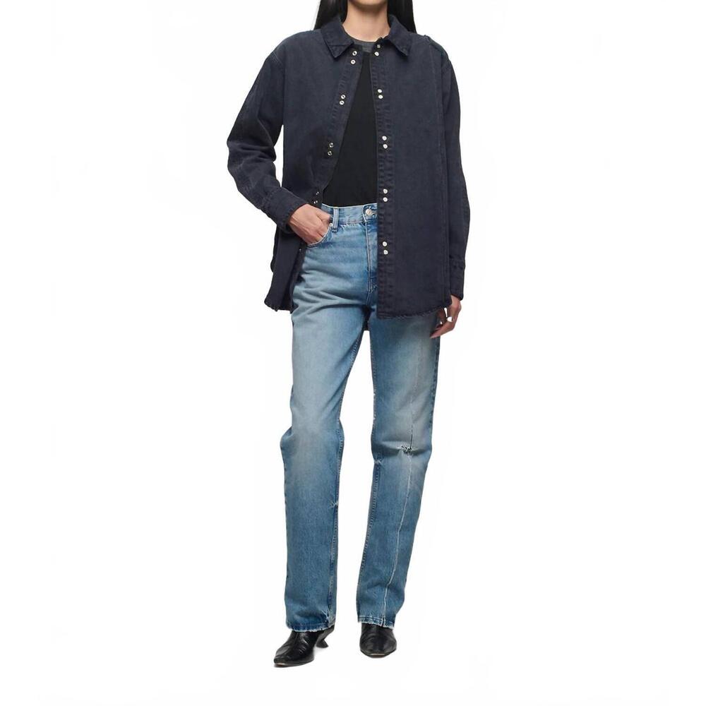 NEW DALA stack linear repair shirt in hurricane